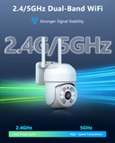 Cargar imagen en el visor de la galería, Dual-Band 2.4G 5G Wireless Security Camera for Stable Outdoor Connection