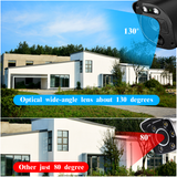 Load image into Gallery viewer, Black {4K/8.0 Megapixel &amp; 130° Ultra Wide-Angle} 2-Way Audio PoE Outdoor Home Security Camera System, 6 Wired Outdoor IP Cameras, 8-Channel NVR