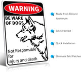 Load image into Gallery viewer, Beware Of Dog Signs For Fence,Dog On Premises Yard Sign,Warning Signs For Property,Dog On Premises Sign Metal,Dog On Property Sign Funny Signs For Dog Lovers 10x7 Inches
