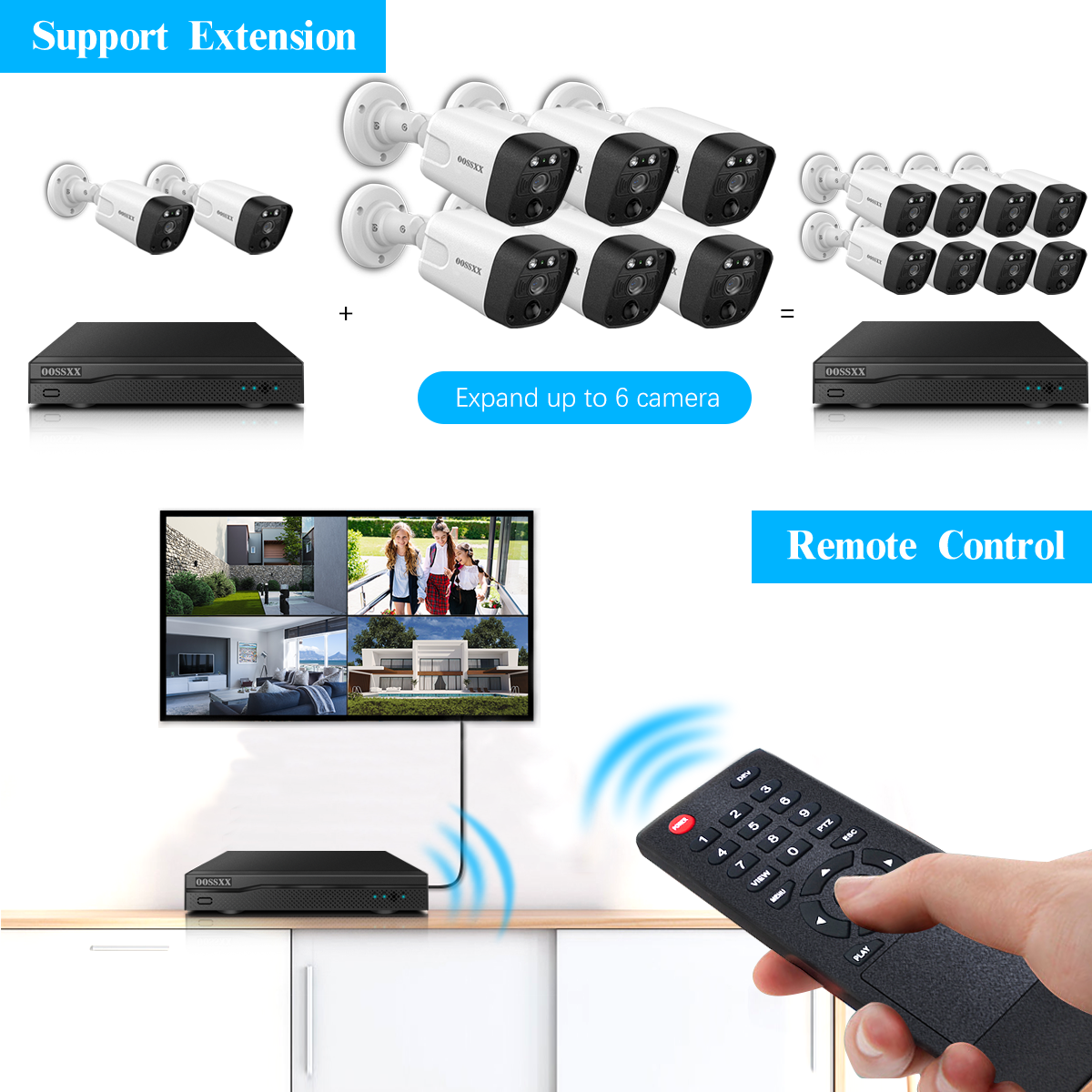 2-Way Audio PoE Outdoor Home Security Camera System – OOSSXX