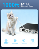 Cargar imagen en el visor de la galería, Cable Ethernet Cat 6 OOSSXX de 1000 pies, sistemas de cámaras POE, seguridad de video para exteriores e interiores, cable de red RJ45, sistema de cámaras de vigilancia de seguridad POE