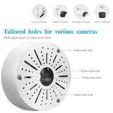 Load image into Gallery viewer, Outdoor Security Camera Junction Box Universal Junction Box for Bullet Dome Turret Cameras &amp; Solar Panel, CCTV Base Box Hide Cable, Wall Ceiling Mount Bracket, Metal Electric Enclosure