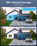 Cargar imagen en el visor de la galería, OOSSXX 5MP Outdoor Wireless Security Camera, PTZ WiFi Video Surveillance Cameras for Home Security