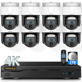 Load image into Gallery viewer, (4K PT Wide-Angle) Outdoor Wired Security Camera System Video Surveillance Cameras for Home Security Systems Camera DVR