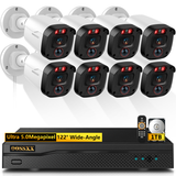 Load image into Gallery viewer, OOSSXX 5MP Wired Outdoor Security Camera with 80FT Night Vision, Surveillance Video Equipment for Indoor Use 1TB