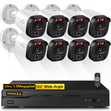 Load image into Gallery viewer, OOSSXX 5MP Wired Outdoor Security Camera with 80FT Night Vision, Surveillance Video Equipment for Indoor Use