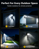 Load image into Gallery viewer, OOSSXX Solar Floodlight Security Camera Outdoor Wireless, 4MP HD 3-in-1 Solar Powered, Wire-Free, 5GHz/2.4GHz WiFi, AI Human Detection, Smart 3-Mode Lighting, Siren Alarm, 2-Way Audio