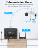 Cargar imagen en el visor de la galería, 4K 8MP 3-Camera Wireless Security Camera System with 16’’ IPS UHD Monitor – 130° Wide-Angle, Dual Antenna WiFi, PIR Detection, 2-Way Audio, Outdoor NVR Kit with 1TB HDD