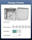 Cargar imagen en el visor de la galería, Universal Electrical Junction Box, IP65 Waterproof Dust Proof Project Boxes, ABS Plastic Electric Enclosure, Hide Cable for Outdoor Wall Mount