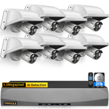 Cargar imagen en el visor de la galería, 5MP PoE Security Camera System with 8CH NVR &amp; 3TB HDD (ABS accessories)