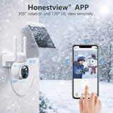 Load image into Gallery viewer, OOSSXX 4G LTE Cellular Security Camera, Wireless Outdoor Solar-Powered Camera with 4MP Indoor PTZ WiFi, PIR Motion Detection, 2-Way Audio, and SIM Card Included for Home Security Systems.