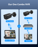 Load image into Gallery viewer, OOSSXX (All-in-One 10.1" IPS 8MP Monitor) 2-Way Audio PoE Outdoor Home Security Camera System Wired Outdoor Video Surveillance IP Cameras System (Enjoy $10 Off Instantly)