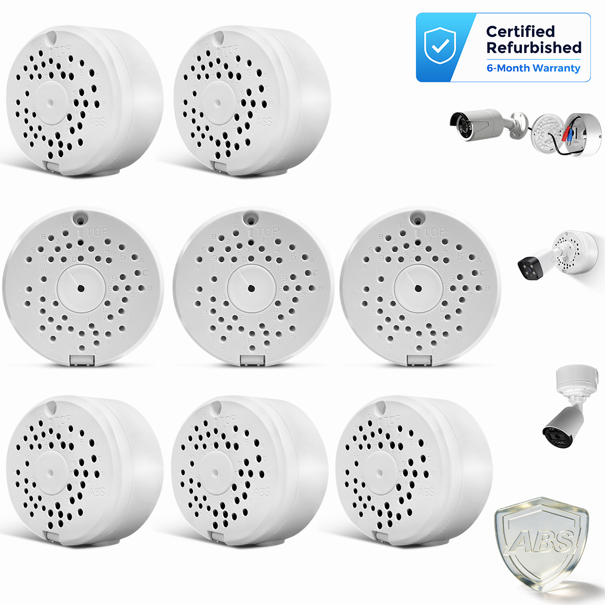 OOSSXX (ABS New) Security Camera Junction Box,Plastic Waterproof Security Camera Mount Hide Cable Junction Box-Refurbished