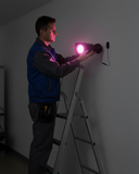 Cargar imagen en el visor de la galería, Iluminador infrarrojo de 4 LED resistente al agua, gran angular de 90 grados, largo alcance, 80 pies, 850 nm, con adaptador de corriente para CCTV de visión nocturna y cámara de seguridad IP.