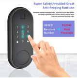 Load image into Gallery viewer, Smart Biometric Electronic Deadbolt, Keyless Entry Door Lock Front Door, Passcode, Touchscreen Keypad, Fingerprint, Card Bluetooth Door Lock, Support Wi-Fi Gateway &amp; Alexa