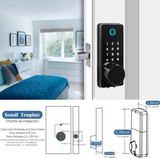 Load image into Gallery viewer, Smart Lock Keyless Entry Fingerprint Home Door, Touchscreen Keypad with APP Control, Phone, Passcode Bluetooth Door Lock for Hotel Apartment