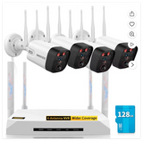 Load image into Gallery viewer, 5MP 4-Camera Wireless Security System with Mini NVR, Dual Antenna WiFi
