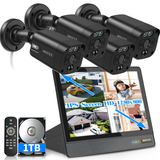 Laden Sie das Bild in den Galerie-Viewer, Home Security Camera System Wired Outdoor Video Surveillance IP Cameras System