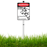 Load image into Gallery viewer, Beware Of Dog Signs For Fence,Dog On Premises Yard Sign,Warning Signs For Property,Dog On Premises Sign Metal,Dog On Property Sign Funny Signs For Dog Lovers 10x7 Inches
