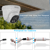 Load image into Gallery viewer, {4K/8.0 Megapixel &amp; 130° Ultra Wide-Angle} 2-Way Audio AI Detected POE Security Camera Systems, OOSSXX 8 Channel Outdoor Surveillance Video System, 4pcs IP66 Waterproof Cameras with Audio