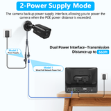 Laden Sie das Bild in den Galerie-Viewer, The camera backup power supply interface, allowing you to power the
camera when the POE power distance is exceeded.