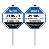Load image into Gallery viewer, [2 Pack] OOSSXX Weather Resistant UV Protected Waterproof Yard Lawn Signs with Aluminum Stake Outdoor Use