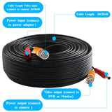 Laden Sie das Bild in den Galerie-Viewer, OOSSXX 65 feet BNC Power Cable Pre-Made All-in-One Camera Video BNC Extension Cable for Surveillance CCTV DVR Security System
