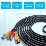 Load image into Gallery viewer, OOSSXX 65 feet BNC Power Cable Pre-Made All-in-One Camera Video BNC Extension Cable for Surveillance CCTV DVR Security System