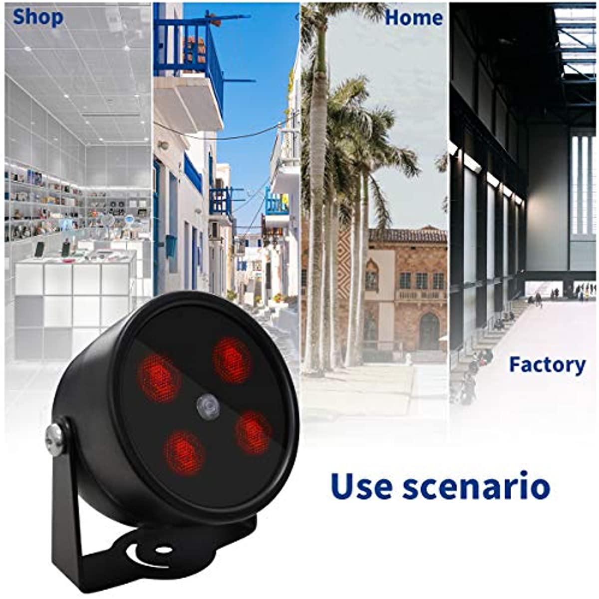 850nm 4-LED IR Illuminators,Ir Lights for Security Cameras – OOSSXX
