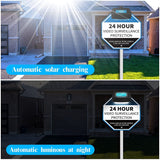 Laden Sie das Bild in den Galerie-Viewer, {2 Packs} Solar Power Deck LED Light Clip-On Yard Security Sign Spotlight {Large Capacity Battery, Max14 Hours Working}