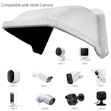 Laden Sie das Bild in den Galerie-Viewer, 4 Packs Universal Security Camera Sun Rain Cover Shield,  Protective Roof for Dome/Bullet Outdoor Camera