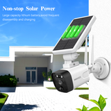 Load image into Gallery viewer, 2 Packs Solar Powered Outdoor 4.0MP Wireless Camera with Rechargeable Battery, WiFi Home Surveillance Camera