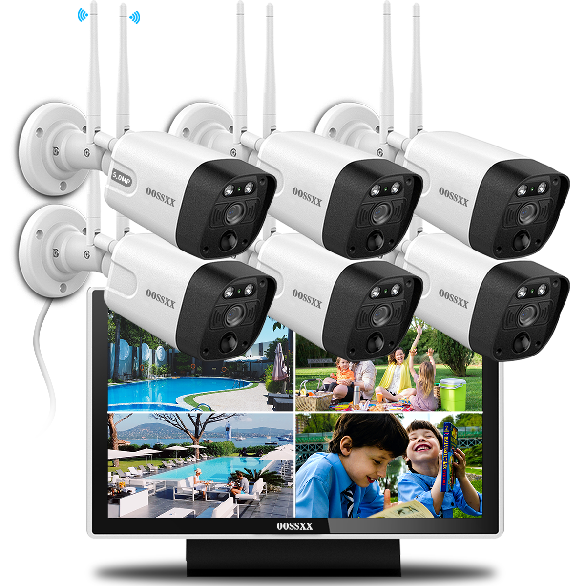 Wireless security deals camera multiple monitors
