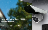 Laden Sie das Bild in den Galerie-Viewer, 4 Packs Universal Security Camera Sun Rain Cover Shield, Protective Roof for Dome/Bullet Outdoor Camera