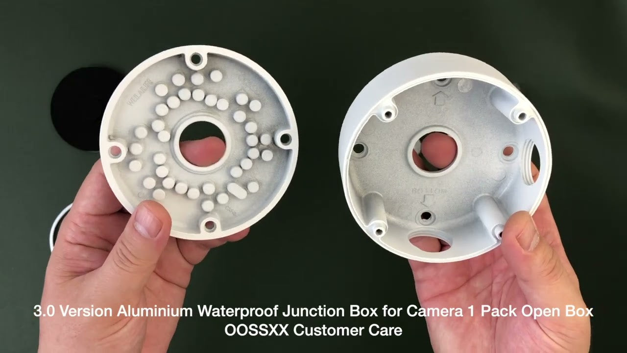 3.0 Version Aluminium Waterproof Junction Box for Camera 1 Pack Open Box